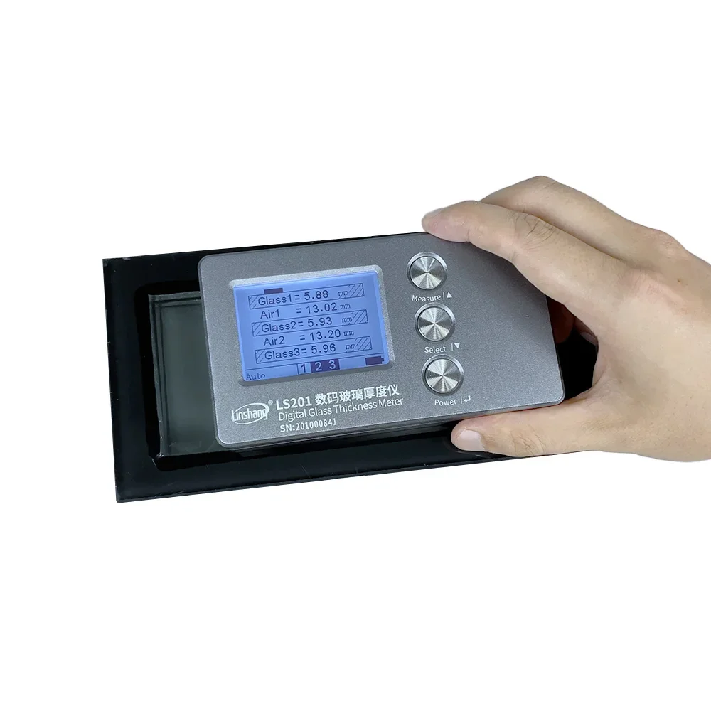 Custom LS201 Installed Window Digital Glass Thickness Measure Tools Laser Glass Thickness Meter