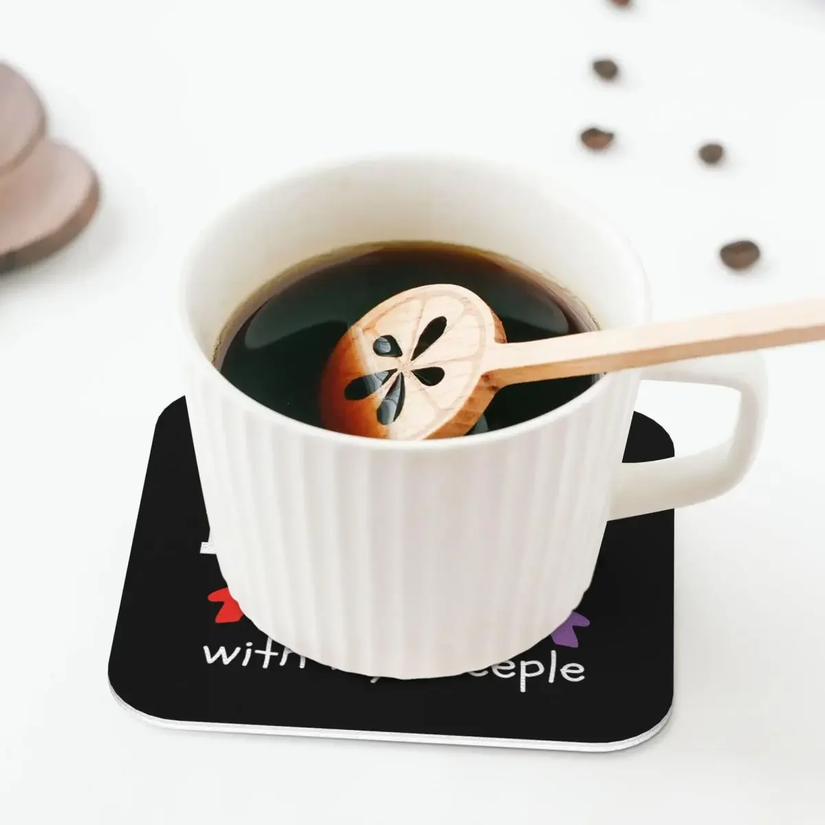 Board Game Night Family Friends Coaster Coffee Mat Leather Placemat Mug Tableware Decoration & Accessories Pads for Home Kitchen