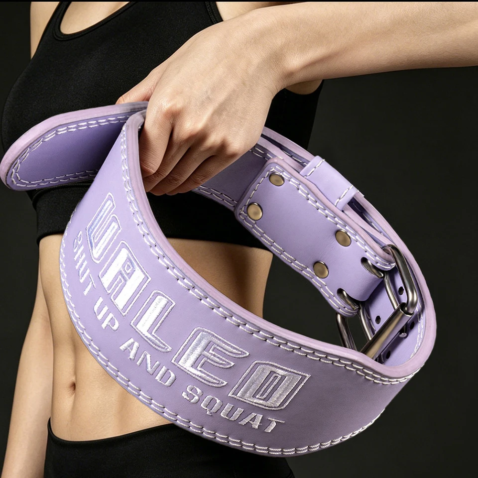 LOOGDEEL Embroidered Workout Waist Belt Squat Deadlift Dual Layer Back Support Core Stabilizer Ergonomic Fit Weightlifting