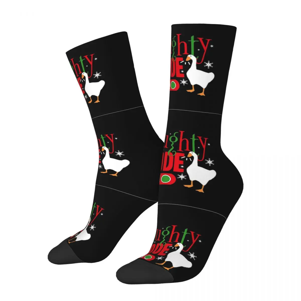 Naughty Mode Christmas Untitled Goose Honk Bell Game Internet Meme Socks Male Mens Women Winter Stockings Harajuku