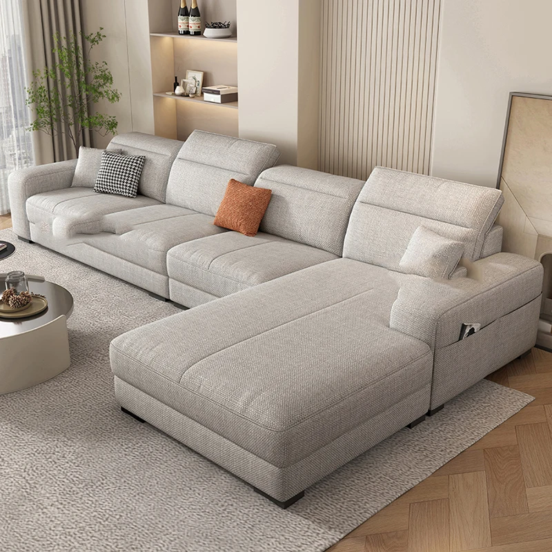 Customizable Genuine Modern Living Room Sofas Italian Nordic Minimalist Daybed Sleeper Sofas