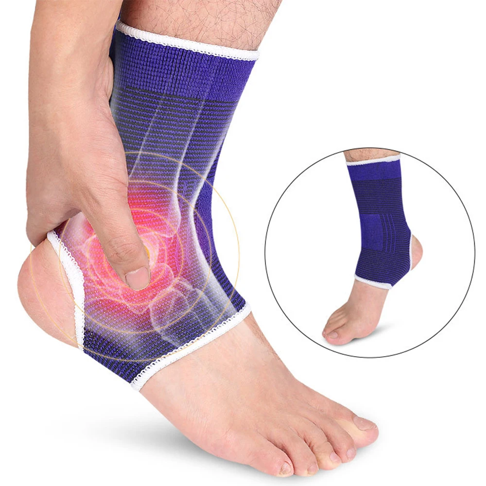 2Pcs Elastic Ankle Brace Support Compression Wrap Movement Protection Ankle Sport Fitness Guard Band Men Women Sock Protect Foot