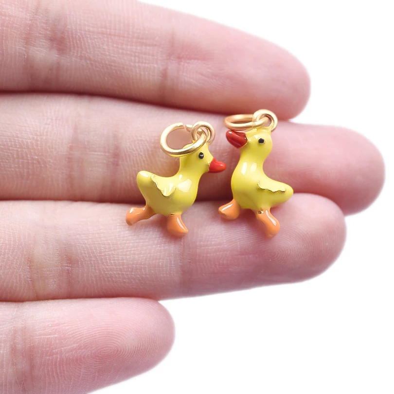 3pcs/6pcs/lot Animals Alloy Pendants Charms Duck Giraffe Rabbit Puppy Elephant Dinosaur Whale Pendant Jewelry Making Findings