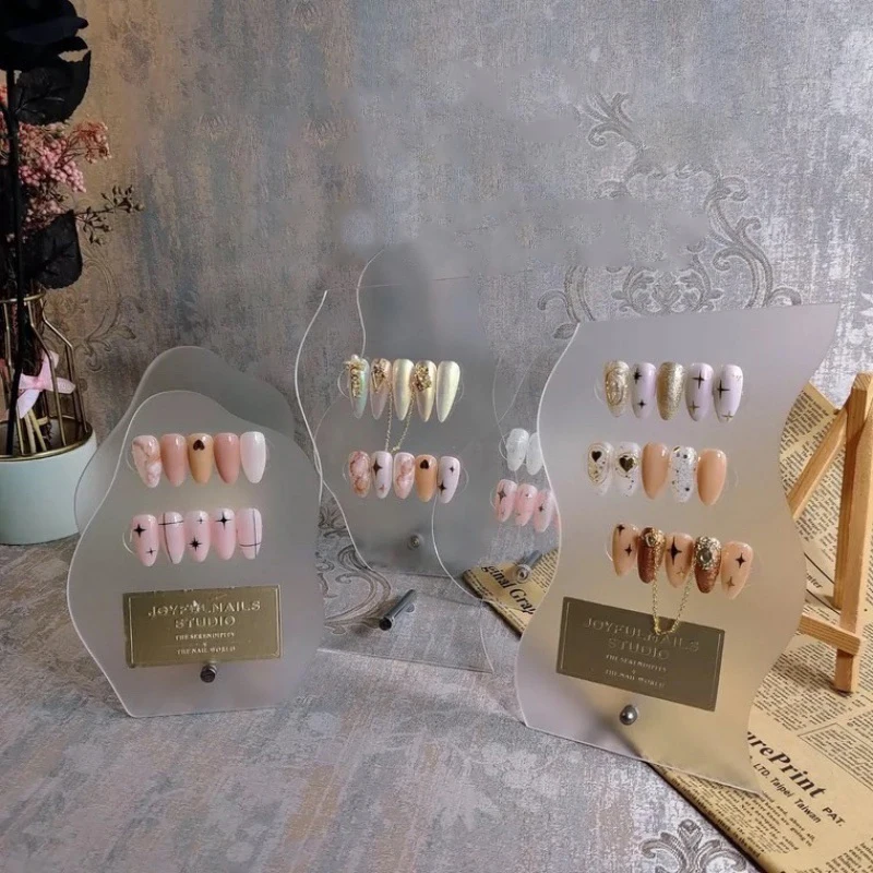 Manicure Display Racks Card Easy To Color Display Tray Mixed Paint Board Nail Art Display Rack Acrylic Color Plate