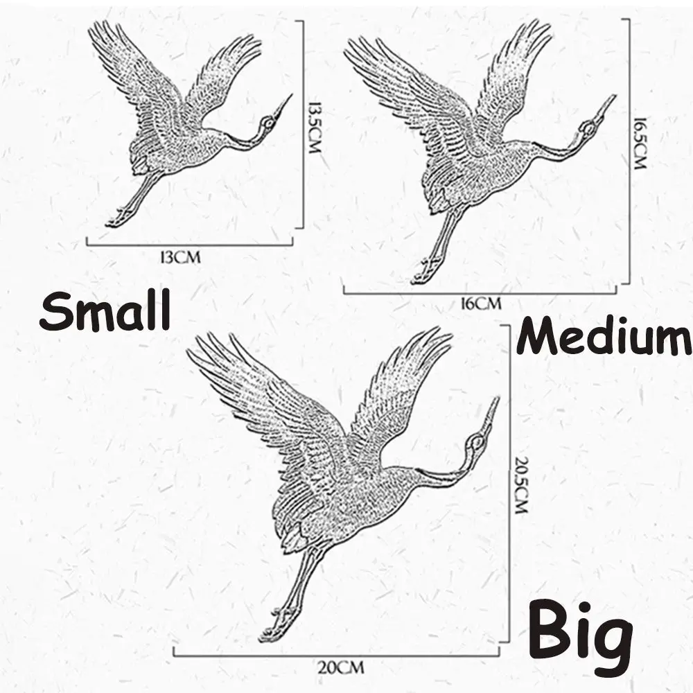 Dekoracja ubrań wyszywana aplikacja haft szyty na łaty naszywki na ubrania do odzieży dla ptaków żurawia