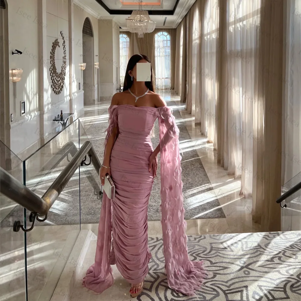 

Саудовская Аравия шифоновые платья русалки без бретелек для выпускного вечера с накидкой вечернее платье Русалка длиной до пола вечернее платье по индивидуальному заказу