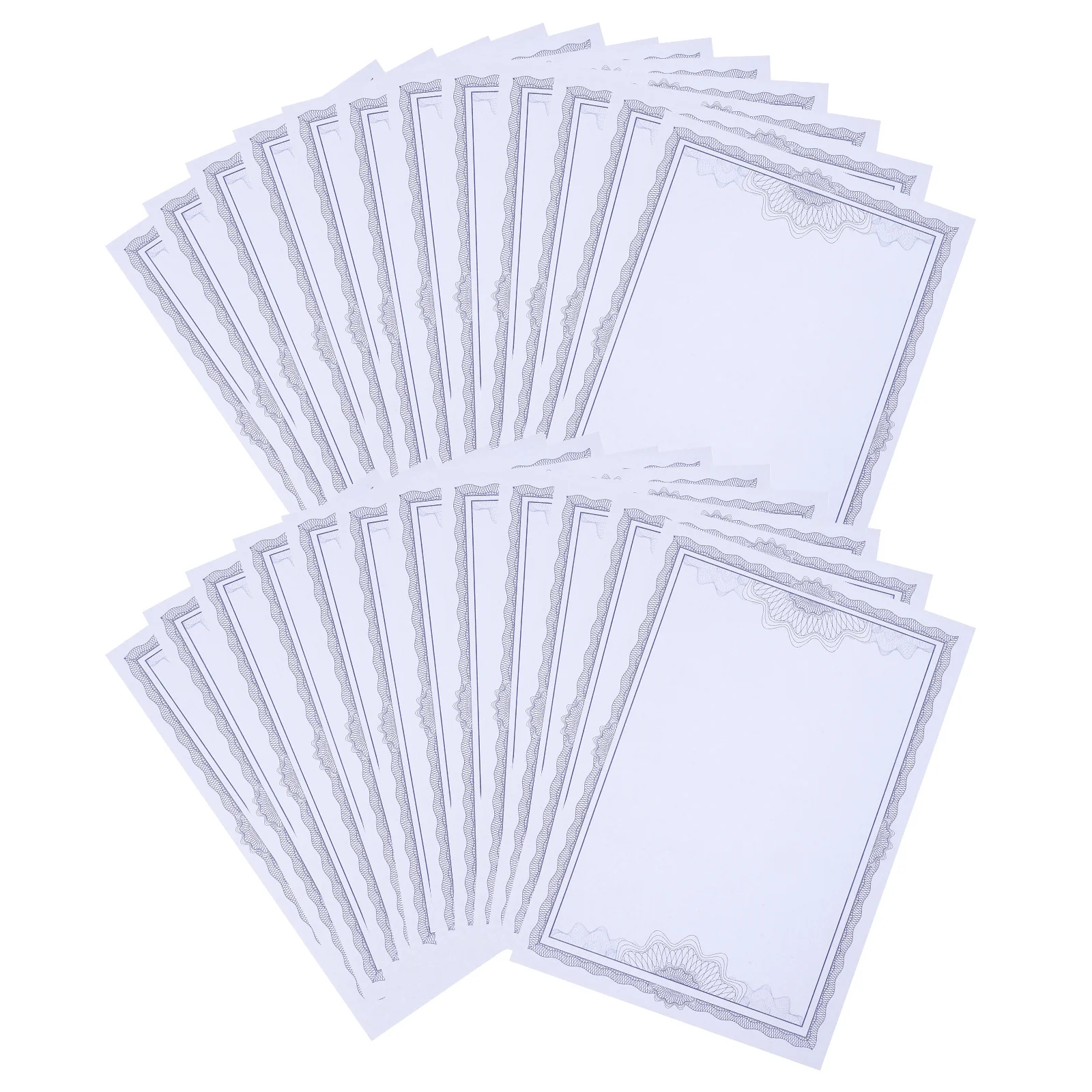 

50 Sheets Blank Certificate Paper Printable Award Certificate Inner for Recognition Ceremony Student Teacher Volunteer