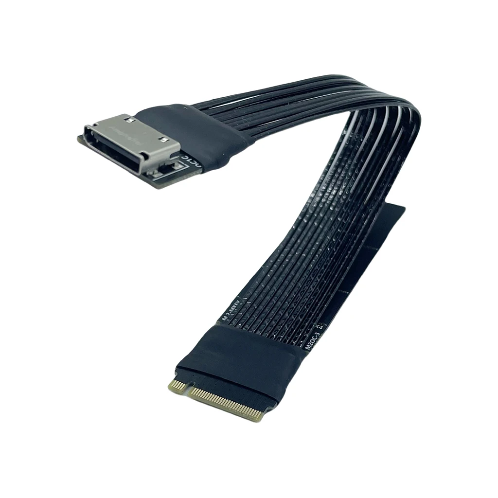 High Speed PCI-E 4.0 X4 GEN4 M.2 for NVMe to Ouclink 4i\SFF8612 Adapter Cable External Dock Silver-Plated Wire