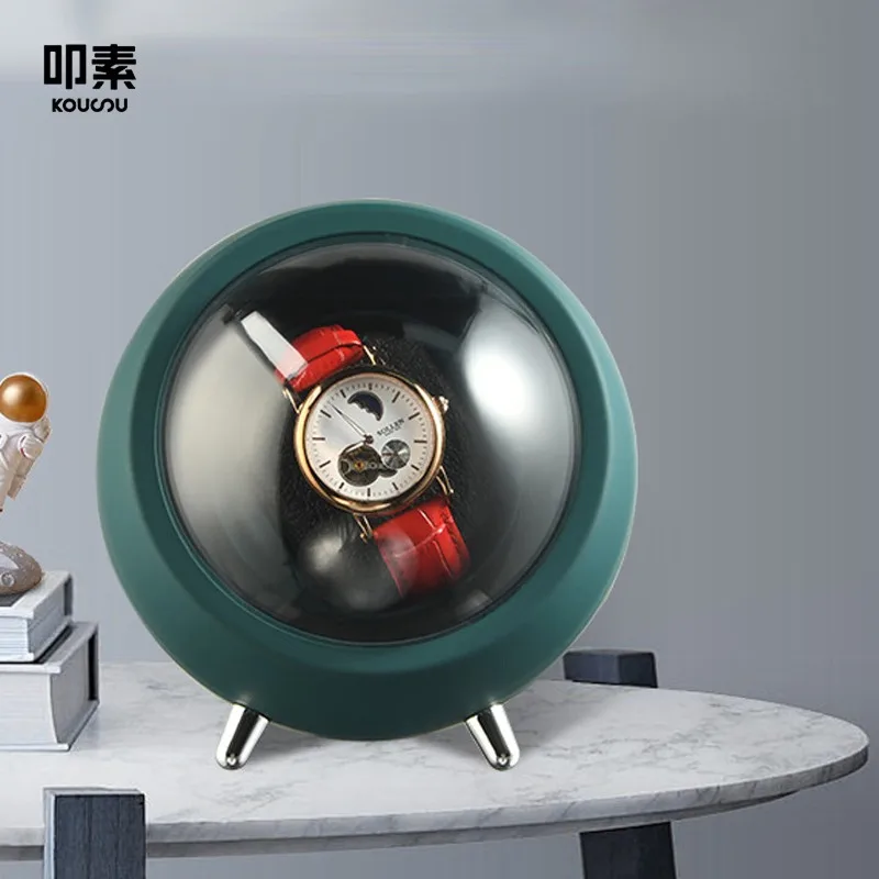 Watch Winder Adjustable Rotator with Storage Box, Silent Multi-Mode Motor for Mechanical Watches, Home Office Desk Display