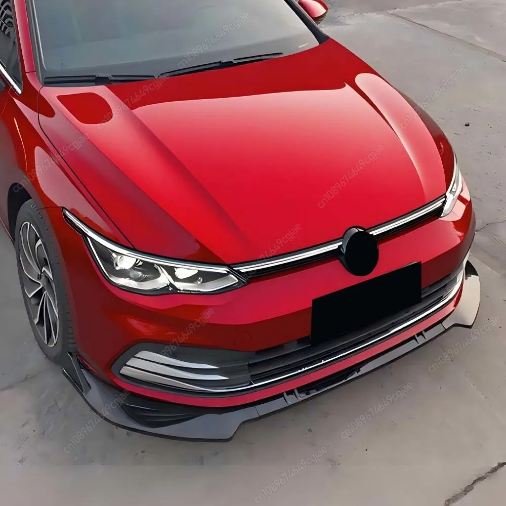 

Front Bumper Lip Spoiler Splitter Diffuser Cover Deflector Body Kit For VW Golf 8 MK8 R-Line PRO 2020 To 2023 Gloss Black Tuning