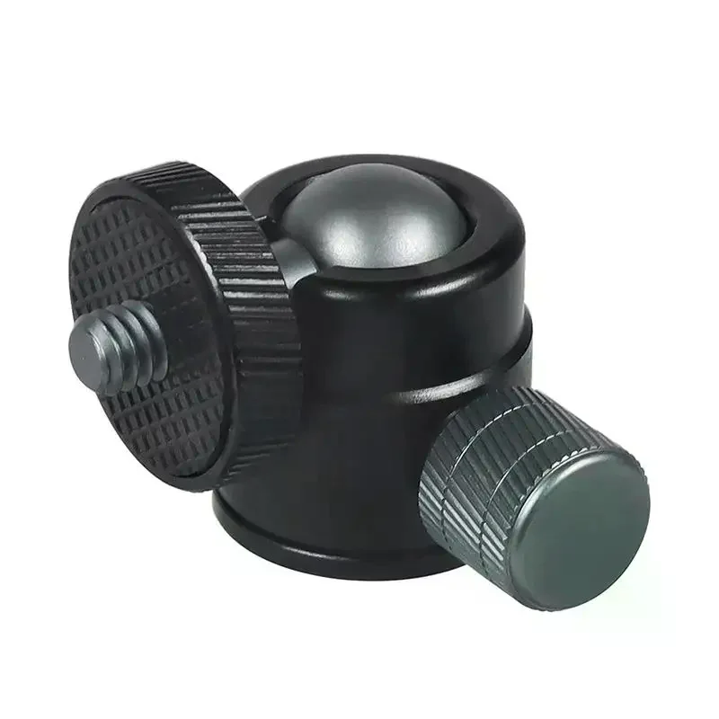 رأس كروي صغير مع 1/4 بوصة برغي جبل 360 دوار لكاميرا الفيديو DV LED دعامة إضاءة حامل كاميرا الحركة ثلاثي القوائم