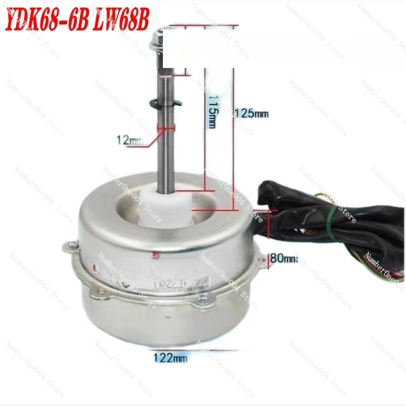 

Suitable for Air Conditioning Outdoor Fan Motor, Outdoor Fan Motor LW68B (YDK68-6B), Reverse 68W