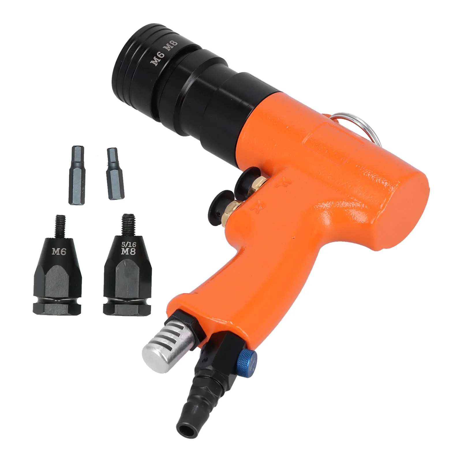 KV-7803E Pneumatic Riveting Gun Industrial Grade Alloy Steel Air Pull Nut Guns for Decoration Containers Pneumatic Riveting Gun