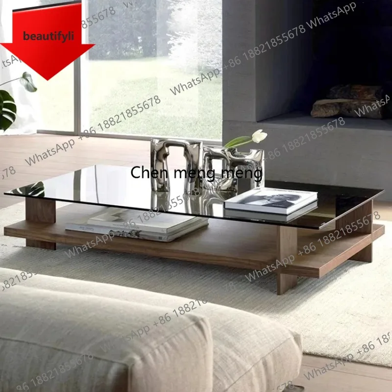 

A46 Designer Clear Coffee Table Decoration Modern Quality Transparent Coffee Table Waterpoor Creativity Couchtisch Salon Furnitu