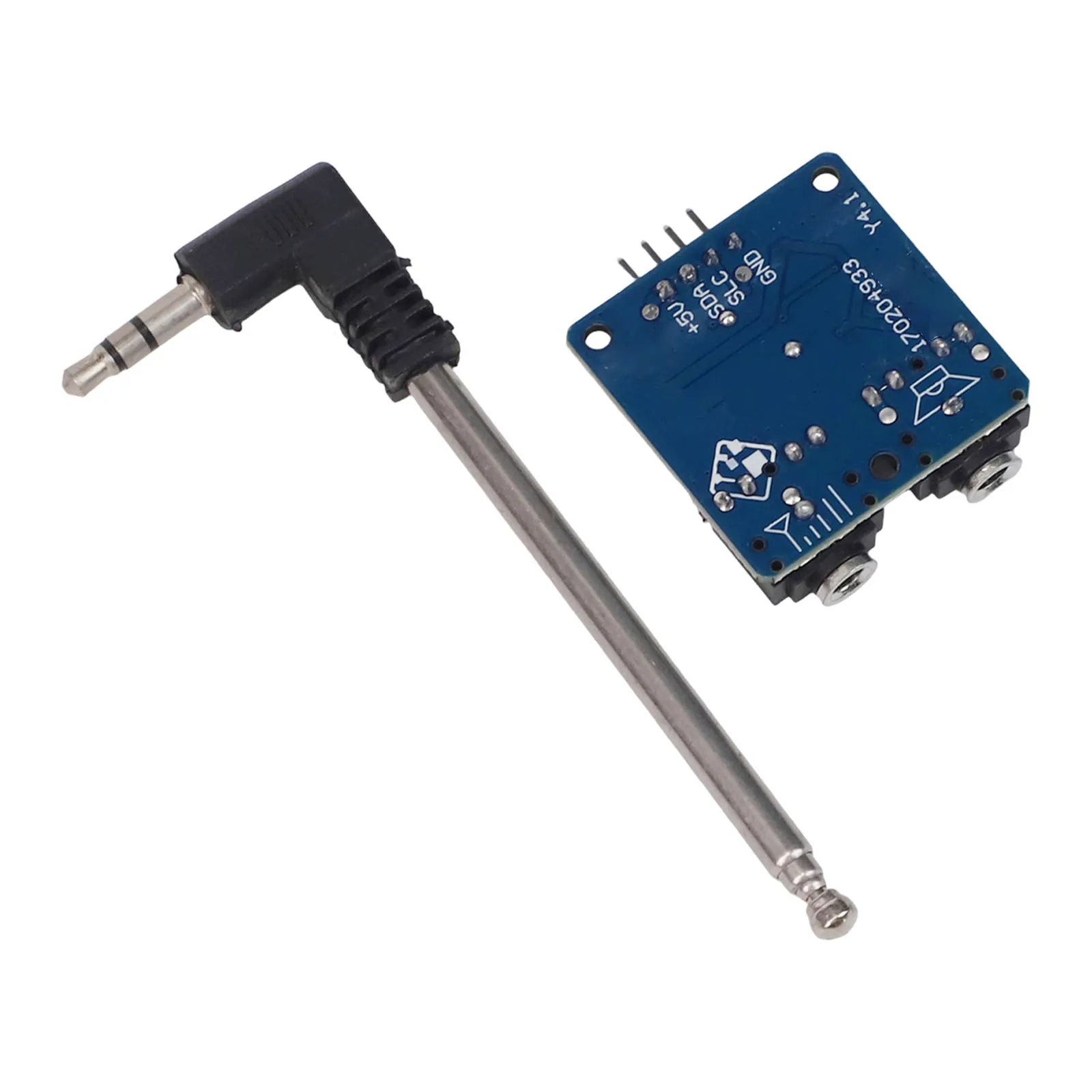 Audio Applications PCB 31*30mm 76-108MHZ Radio Audio Interface Radio Blue LED Power Indicator For DIY Projects