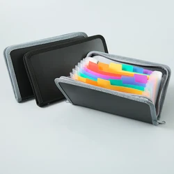 B6 Mini expanding file folder Zipper Organ folder with 13 dividers  receipt Storage Multilayer Folder