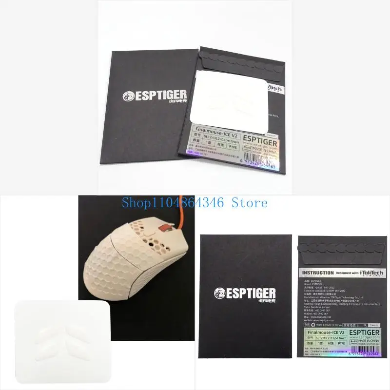 

5asd Gaming Mouse Feet Mice Sticker for Finalmouse Cape town Ul2 Ice Version
