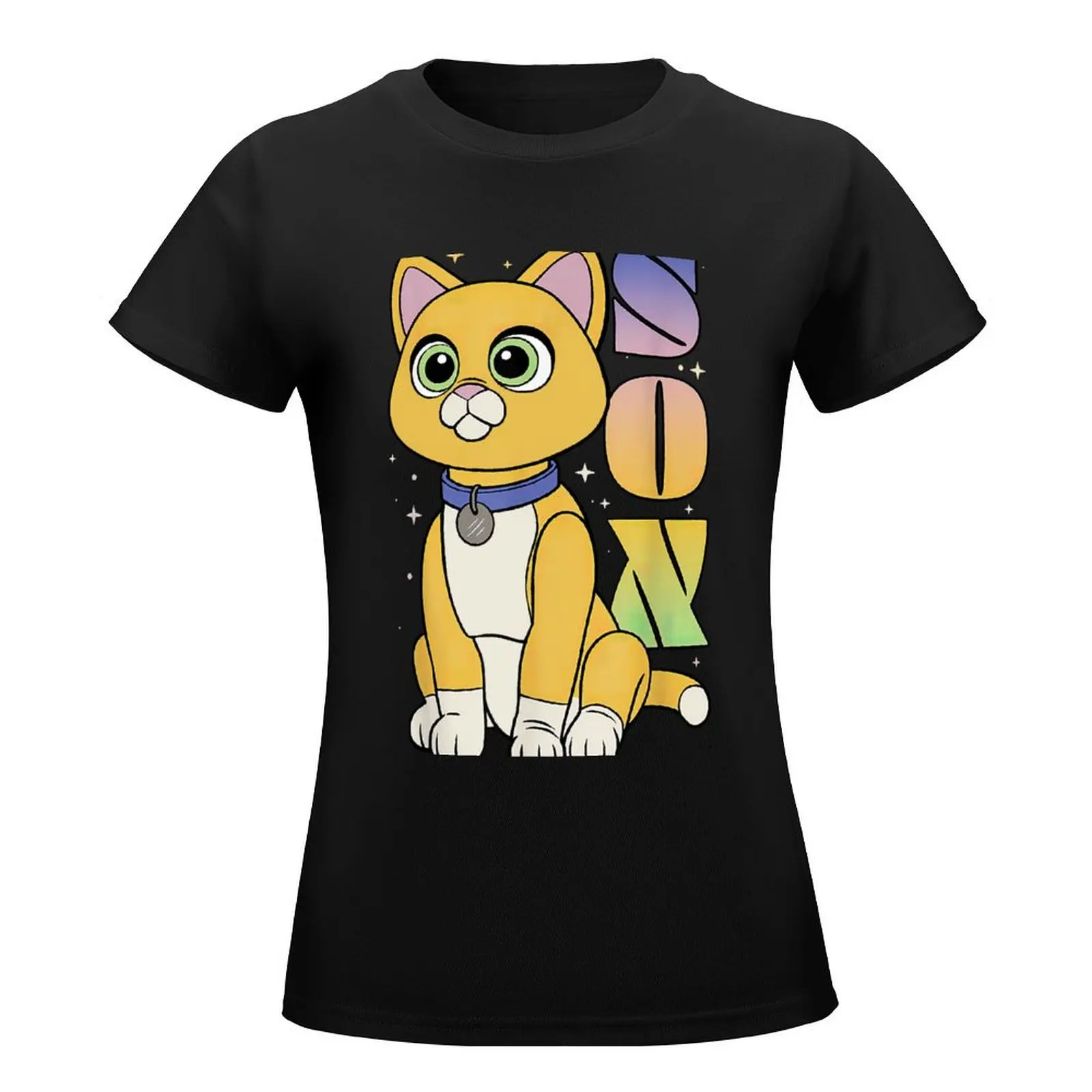 Sox Starry Cat T-Shirt cute clothes tops Summer Women's clothing