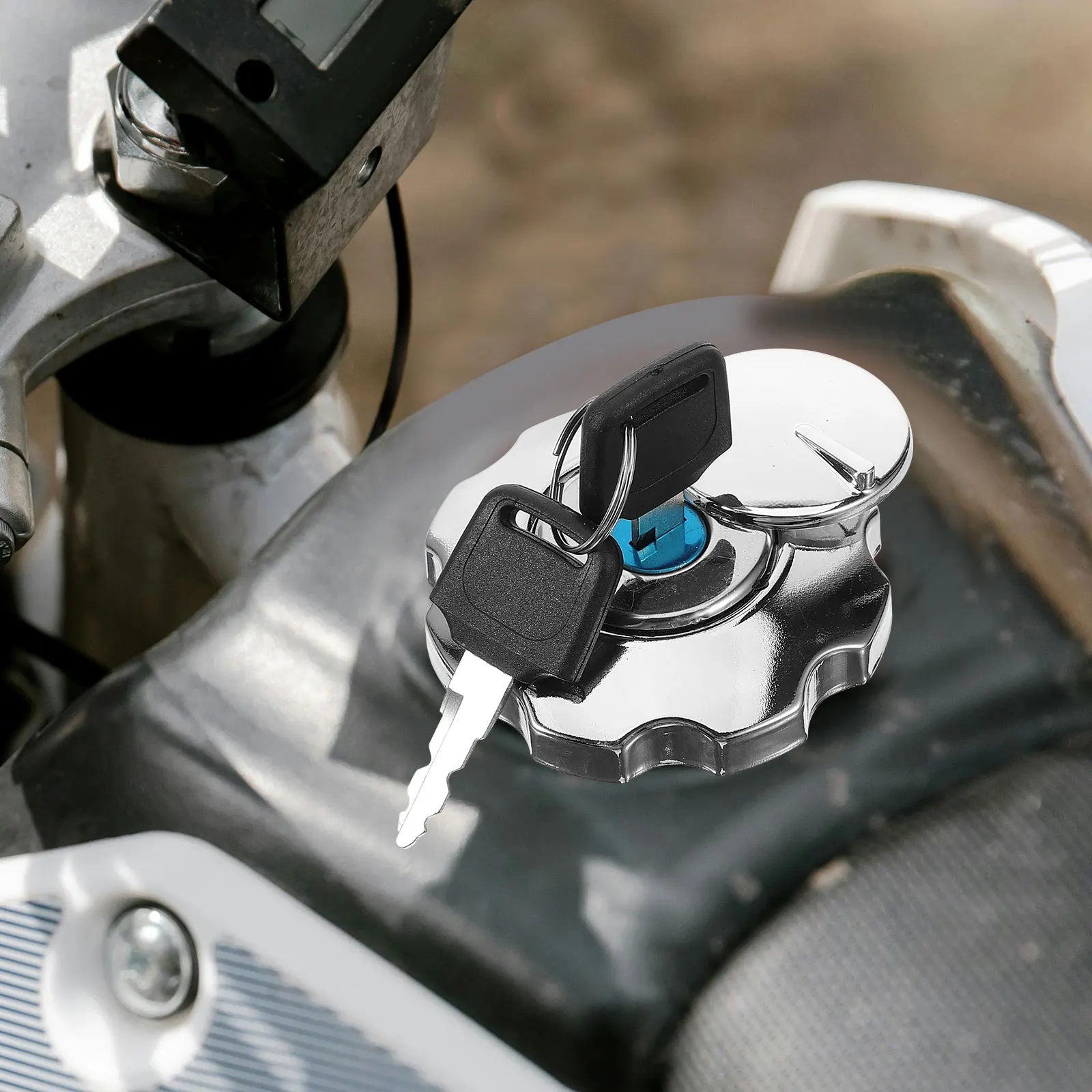 

Oil Tank Throttle Lock Fuel Cap Holder Gas Cap Key Car Modified Accessories Motorcycle Fuel System Part Oil Locking Tank Cover