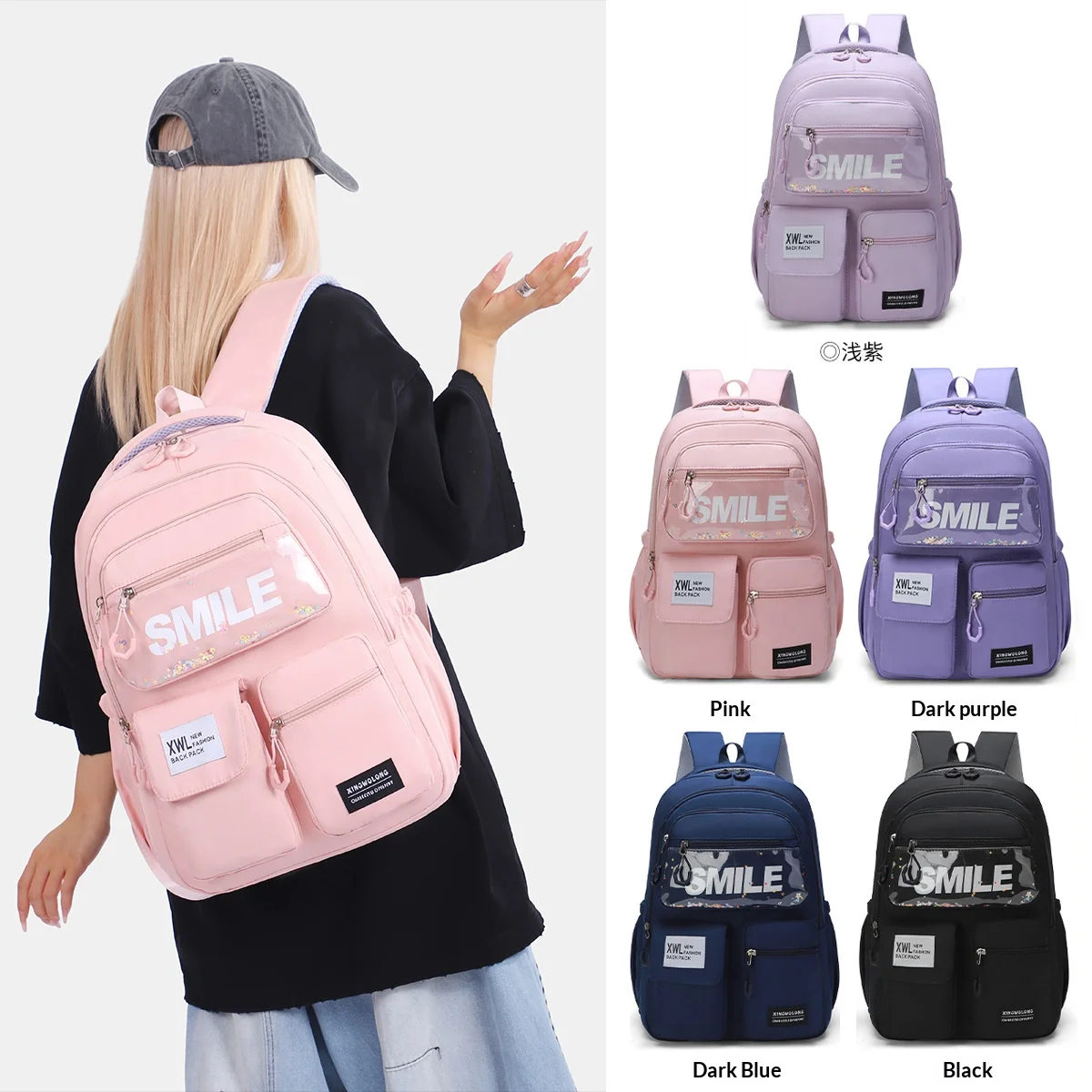 Large-Capacity Casual Student Backpack New Style High-Value Appearance Backpack for Men And Women Backpack Schoolbag