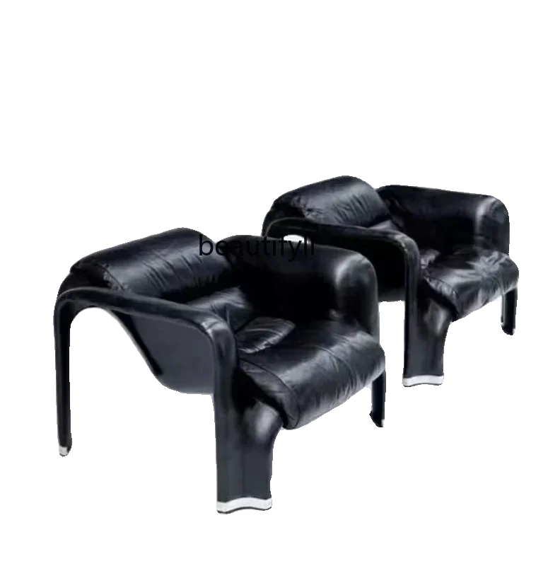 

Medieval simple designer light luxury furniture, lazy leisure chair Nordic fiberglass single sofa chairAA