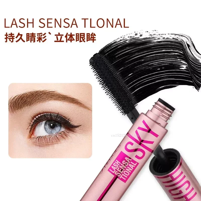 InjFiber-Mascara 4D pour les cils, allongeant, recourbant, imperméable, ne se décolore pas, longue durée de 24h, brosse pour améliorer les cils