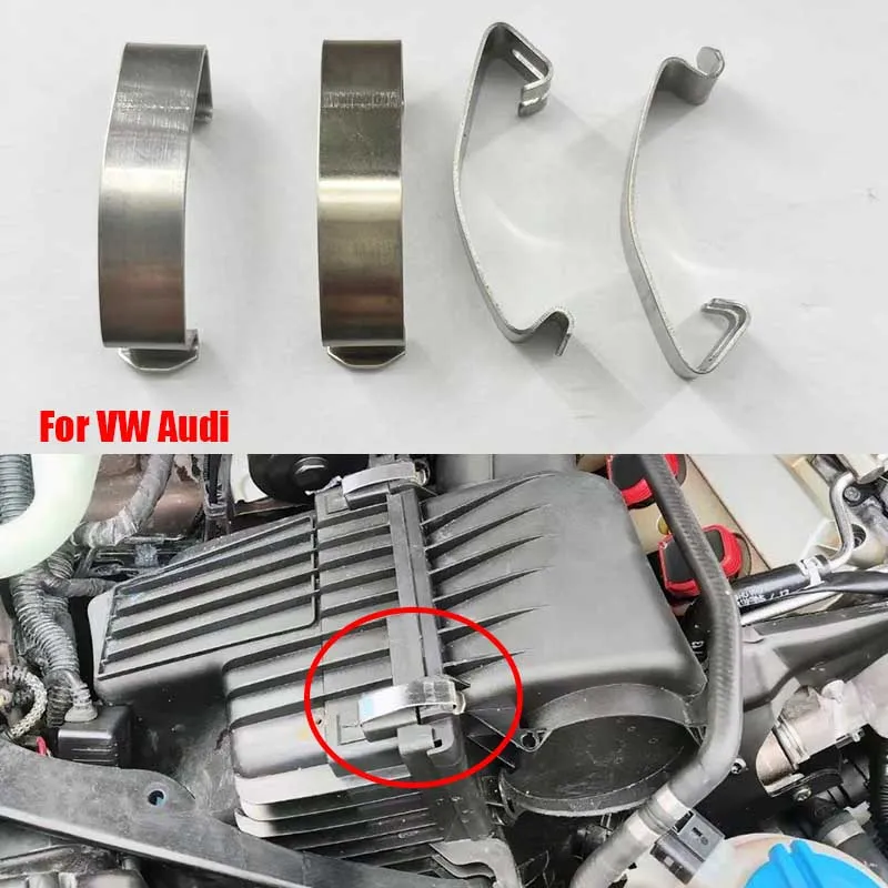 4 Stück Motorluftfiltergehäuse zum Luftmassenmesser-Federclip für VW Passat Touareg Golf Jetta Superb für Audi A4 A6 Q7 078129797