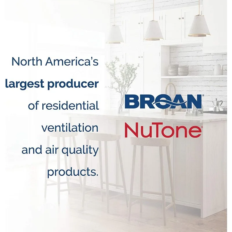 Broan Glacier Convertible Range Hood, Exhaust Fan and Light Combo for Over Kitchen Stove, Black Stainless Steel, 30", 1.2 Sones