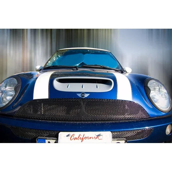 Car Accessories Type DG FRP Fiber Glass Hood Scoop Fiberglass Bonnet Cover Air Vent Tuning Duct Trim For Mini Cooper S R53 2006