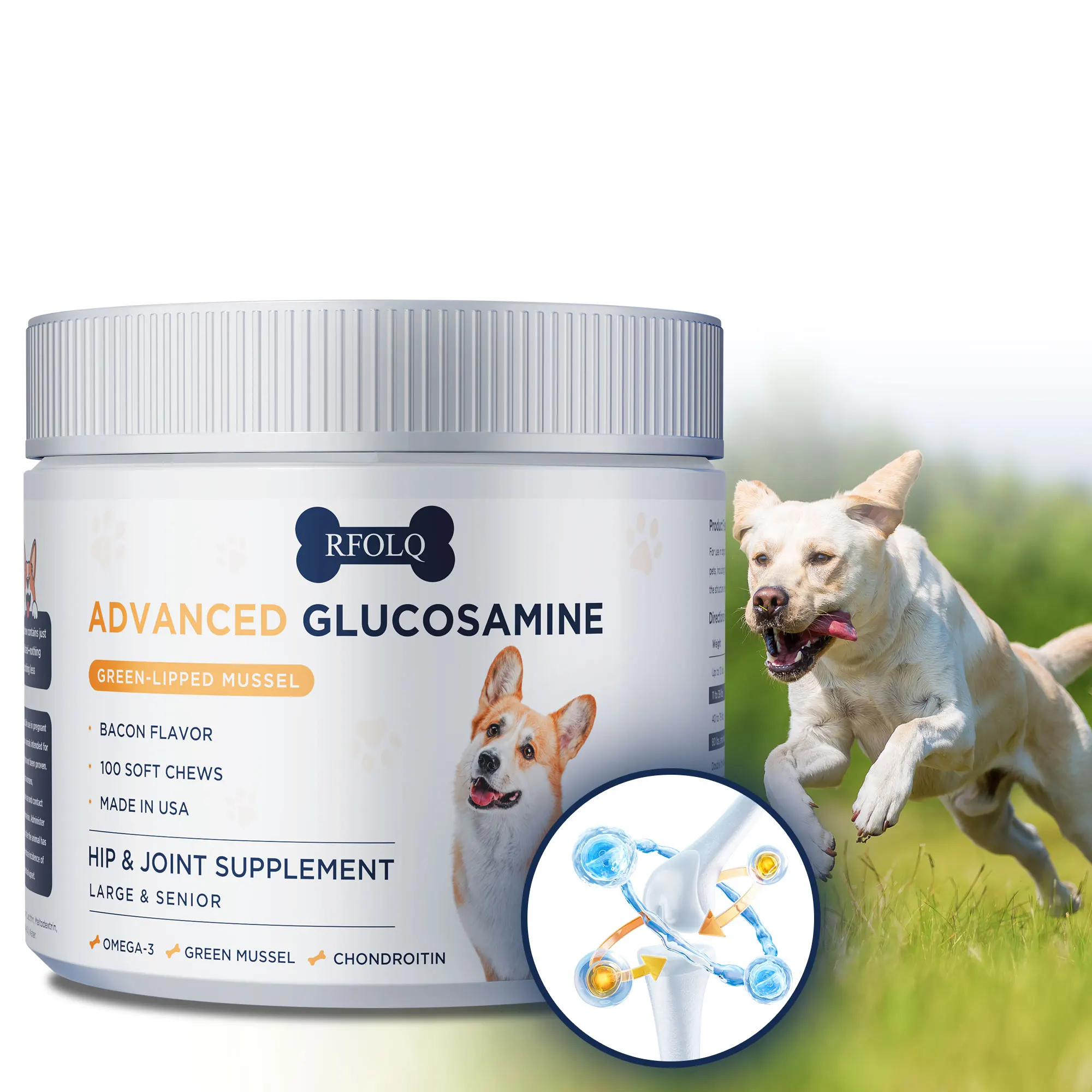 

Advanced Glucosamine - Reduce hip pain, Supports Joint Health, Promotes Healthy, Glowing Skin and Hair, Enhance Immunity