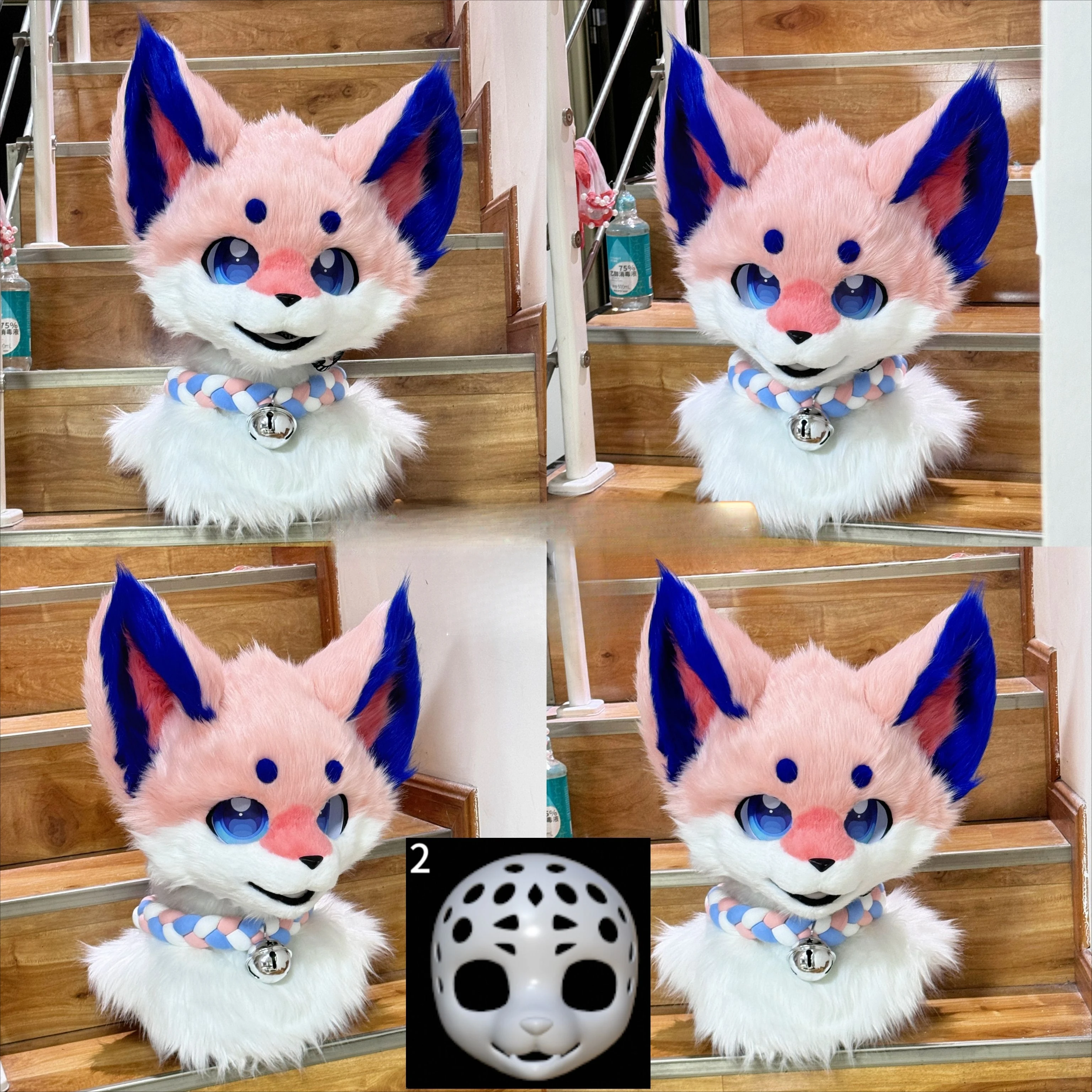 [New Product Special Offer] Cabbage Price Furui Japanese Feline Canine Beast Clothing Cute Skull Beast Head Cover