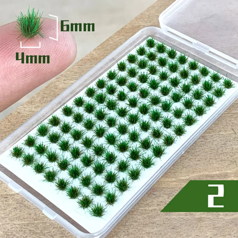 Self-Adhesive Handmade Static Grass Tufts Miniature Scenery Wildflowers Flower Cafts Artificial Grass Modeling Wargaming DIY