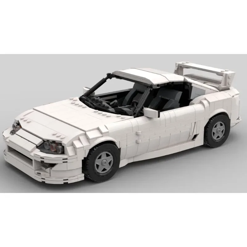 MOC-192200 Classic White New Supercar A80 Racing Building Blocks Model 1475 Parts Boy Kids Birthday Building Blocks Toy Gift