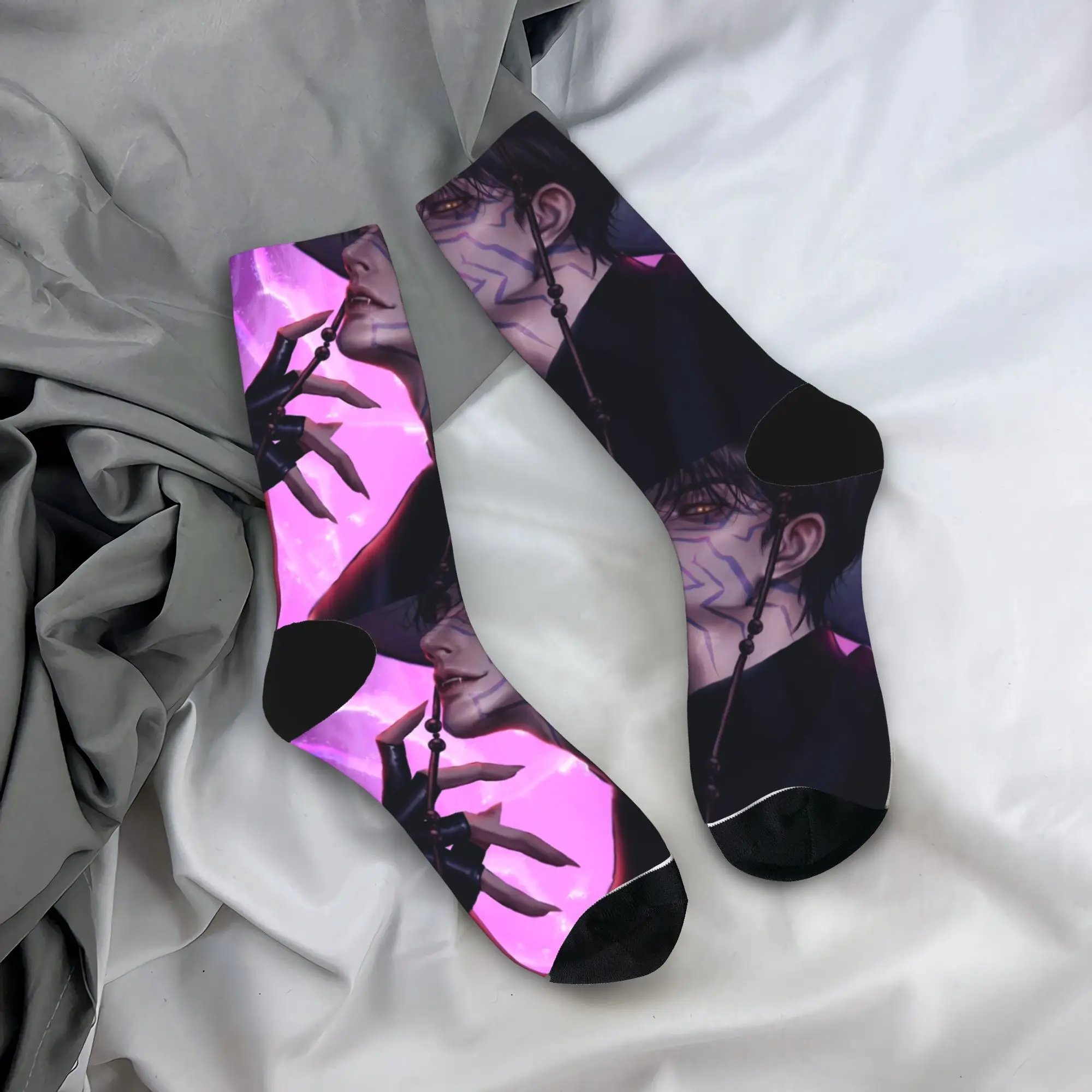 

Baby Saja KPop Demon Hunters Chibi Art Stockings Men Socks Soft Fashion Socks Autumn Climbing Anti Sweat Graphic Socks Gift Idea