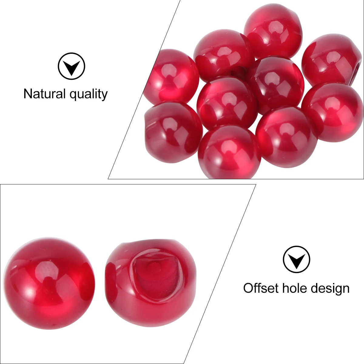 

10Pcs Circular Loose Pearl Decorative Buttons Resin DIY Fastener for Sewing Clothes Bags Round Shirt Button Accessory Knitting