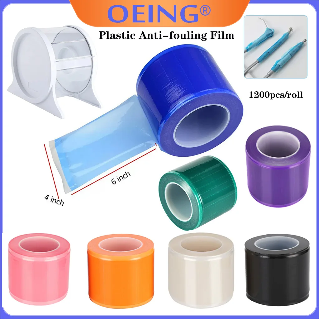 

1200Pcs/roll Dental Barrier Film Covers Dental Barrier Film Dispenser Plastic Anti-fouling Film Dental Protect Tape Clear Wr