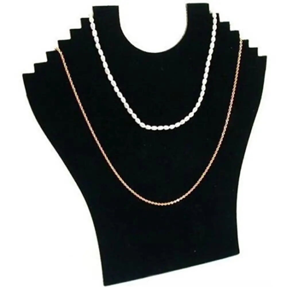 Necklace Bust Jewelry Pendant Chain Display Holder Neck Velvet Stand Easel Necklace Jewelry Packaging