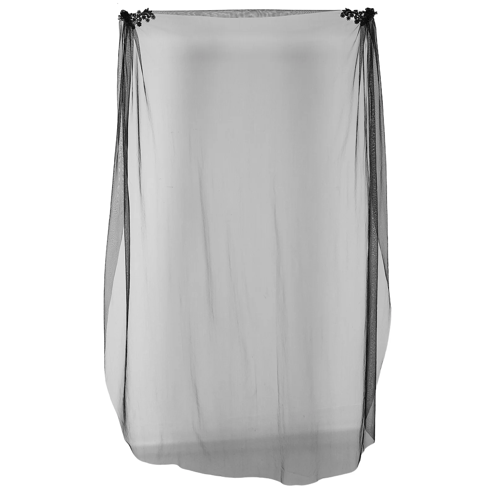 

Wedding Tulle Cape For Bride Lace Wraps Women Bridal Accessories Summer Wedding Mesh Cape Veil Bridal Shawl Prop Formal