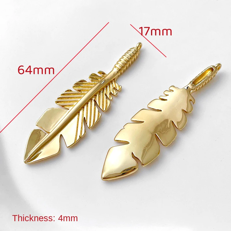 5 Pieces  Vintage Exquisite Gold Leaf Pendant  DIY Charm Manufacturing Jewelry, Necklace, Bracelet, Ear Accessories Materials