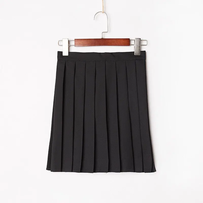 Abiti scolastici di grandi dimensioni S-5XL Anime Form College Middle High School Girls Nero Jk Uniforme con cravatta Gonna a pieghe Abito da marinaio