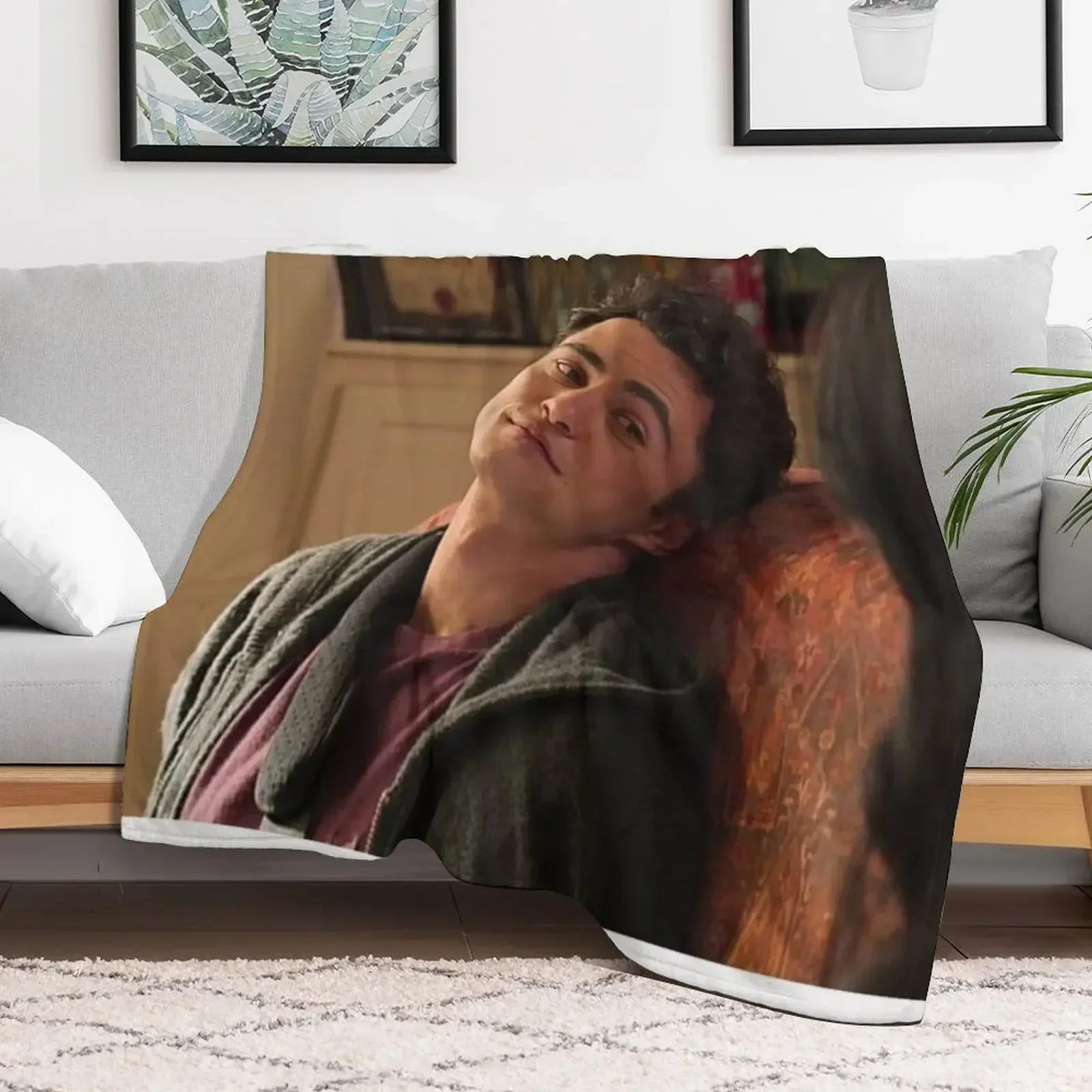 

Paxton from Never Have I Ever Throw Blanket Travel Beach Fashion Sofas Personalized Gift Blankets