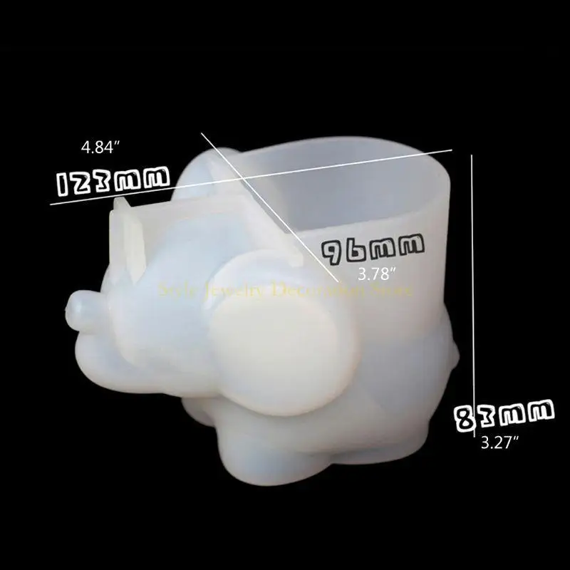 D46E Makup Makup Making Młąca Forma Forma Słon Wyświetlacz Taca Forms Forma Słoni Kształt Magazyn Pudełka