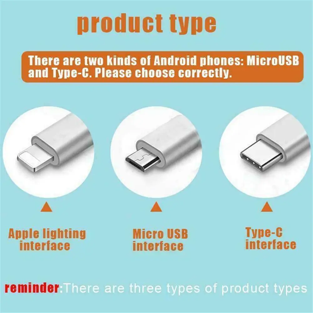3-In-1 Type C Micro USB Mini Fan Radiator For Android Samsung Huawei HTC IPad IPhone Portable Mobile Phone Small Travel Fan