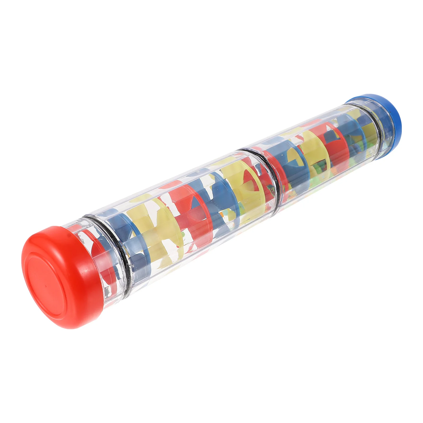 1Pcs Rain Sound Tube Colorful Shake Rattle Baby Sensory Musical Instrument for Early Learning Development Cognitive Play