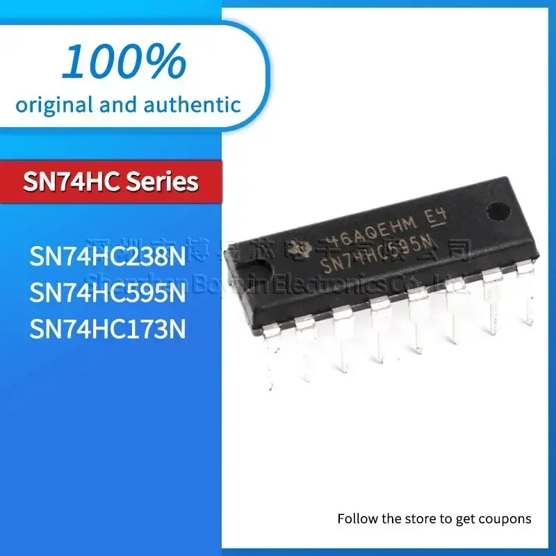 

5 pieces/batch SN74HC238N SN74HC595N SN74HC173N black plastic shell