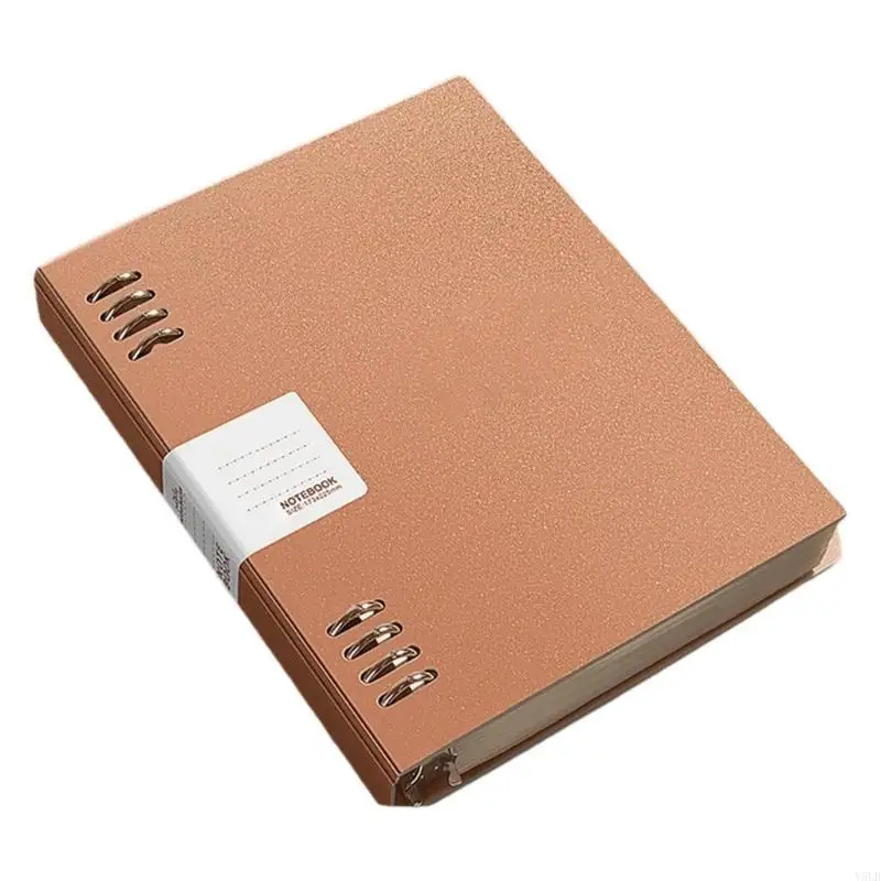Y5LB Loose Notebook Multi Purpose Removable Rings Notebook Lightweight