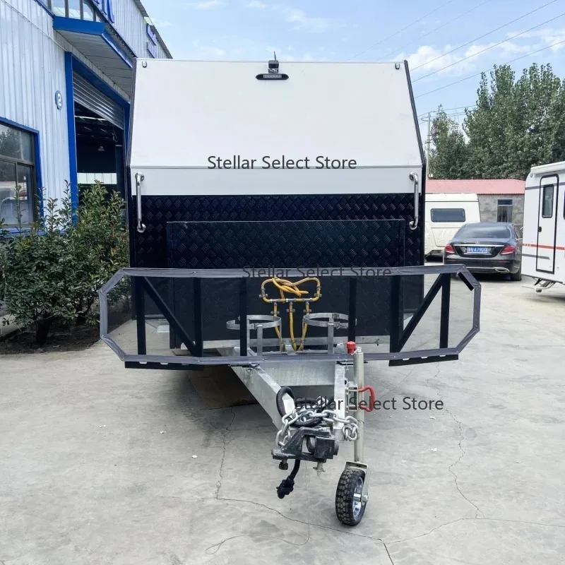 Customised Large Space Caravan Camping Travel Multi-function Camper Trailer Expedition Truck Camper Off Road Caravan Van