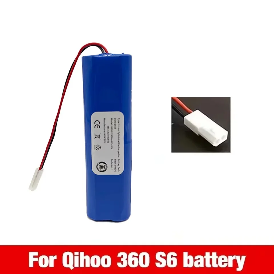 New 14.8V 12800mAh Battery Pack for Qihoo 360 S6 Robotic Vacuum Cleaner Spare Parts Accessories Replacement Batteries.MDKSLS