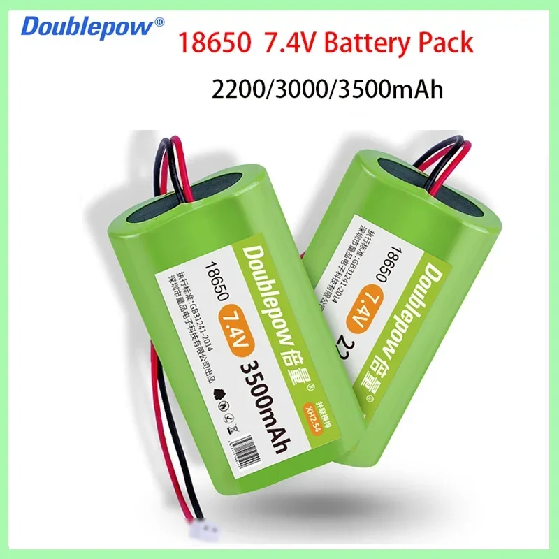 7.4V 2200mAh 3000mAh 3500mAh 18650 Lithium Battery Pack Rechargeable Batteries For LED light Speaker bateria+Protection Board