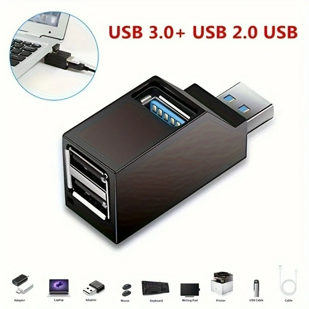USB 3.0 2.0 Hub Adapter Multi Port USB Extender U Disk Card Reader High Speed Data Transfer Splitter For Laptop PC Accessories